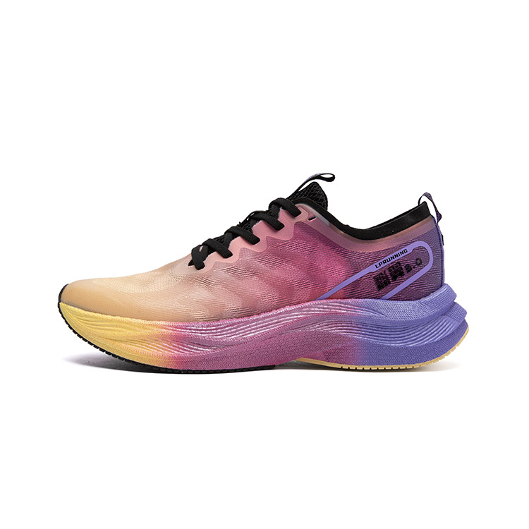 LPMX Running Shoes Men’s Low Top Purple Blue/Fluorescent Rose