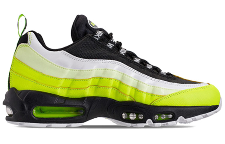 Мужские кроссовки Nike Air Max 95 (бело-зеленый) — 荧光绿/黑/白 — фото 2