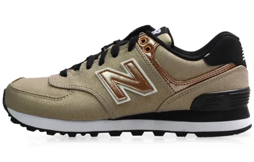 New Balance 574 Black/Gold Women's
