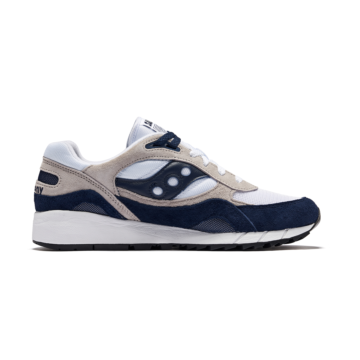 Saucony Low top Casual Running Shoes Unisex White Dark Blue