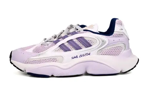 Adidas Originals Ozmillen Cushioning Breathable Low top Running Shoes Unisex White Purple