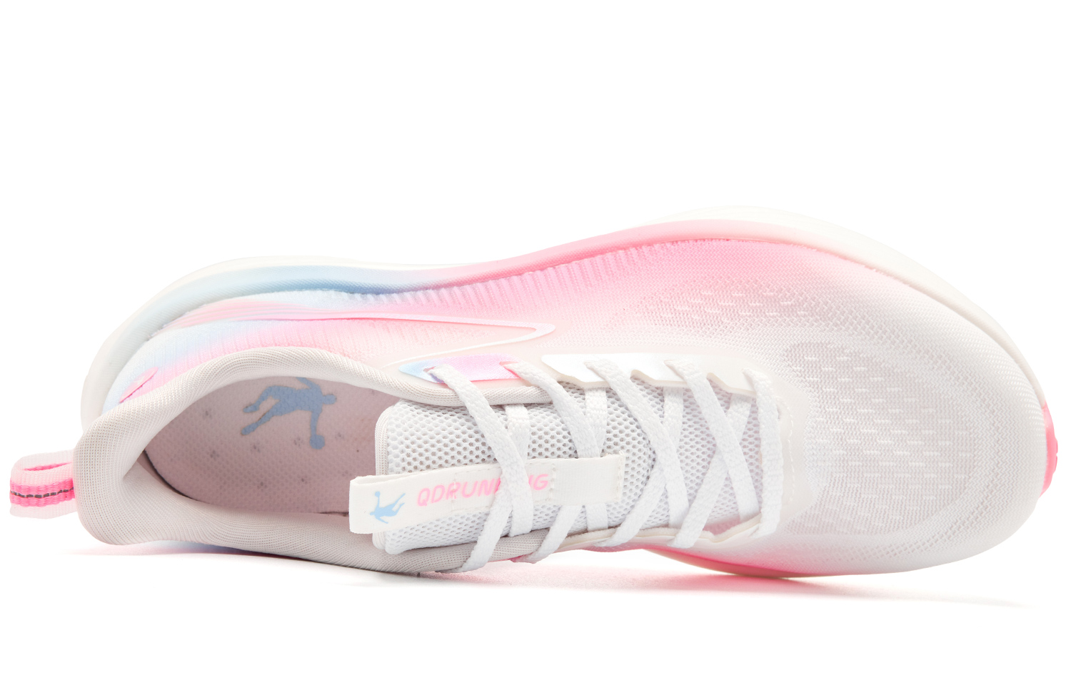 QIAODAN Light Speed 5.0 Low top Q LITESPEED Technology Casual Training Running Shoes Women’s White Pink Blue
