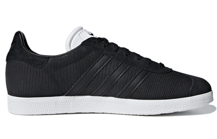Женские кеды adidas originals Gazelle (черно-белые) — фото 2