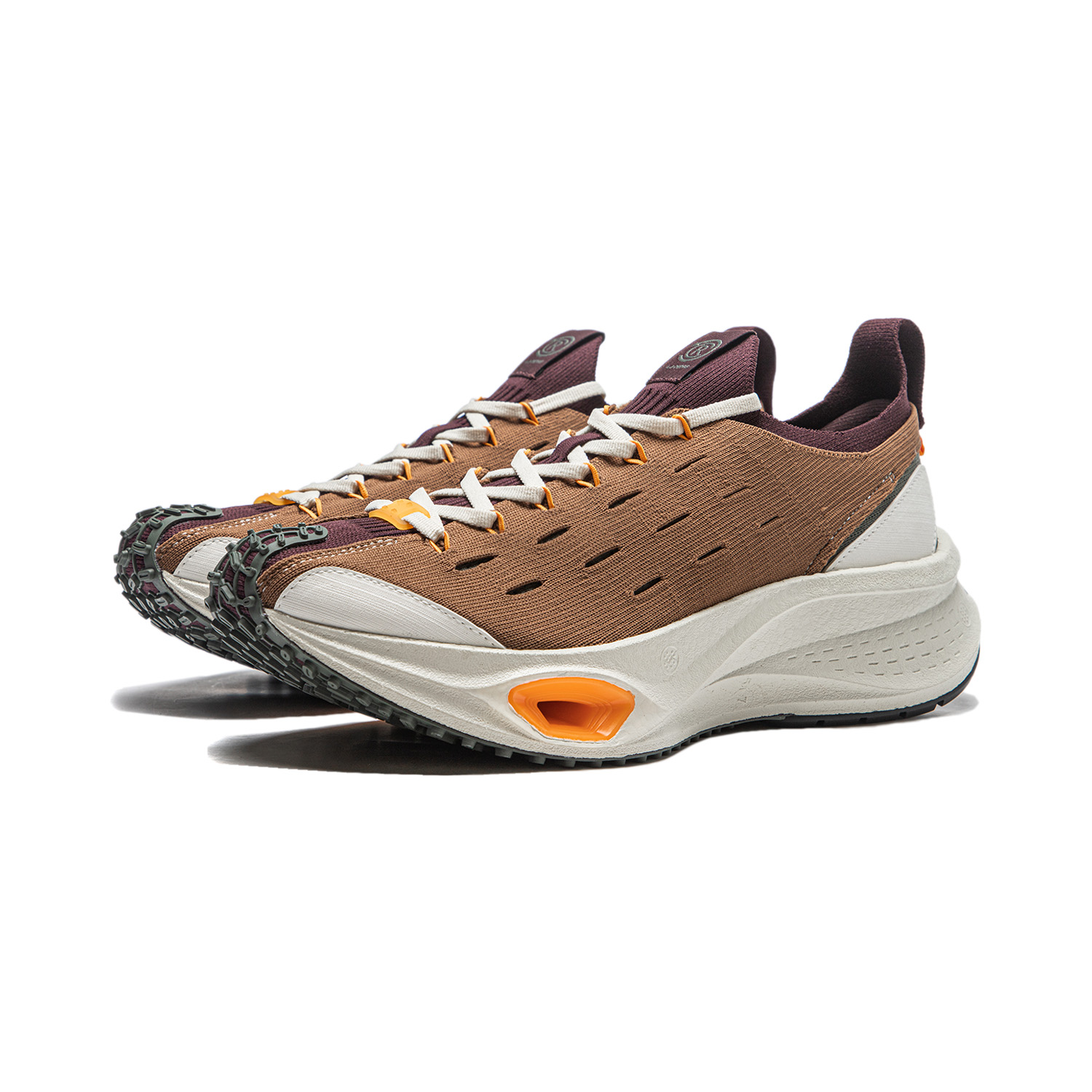 Li Ning Cushioning, Wear Resistant Low top Running Shoes Unisex Tan