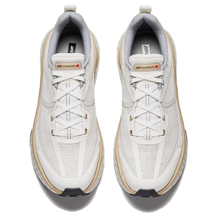 Anta Breathable And Slip Resistant Low top Casual Running Shoes Men’s White