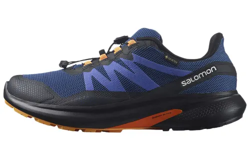 SALOMON Fabric Abrasion Resistant Low top Running Shoes Men's Blue
