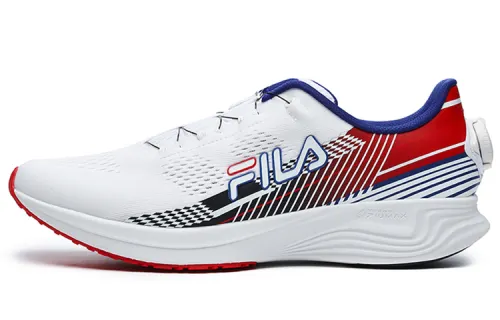 FILA Energy Textile, TPU Wear resistant And Lightweight Low top Running Shoes Men's White