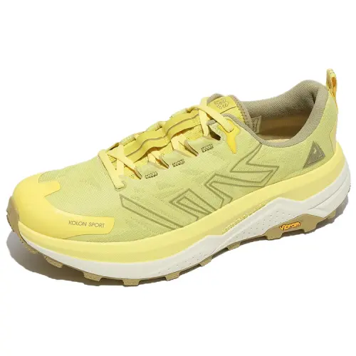 KOLON SPORT Slip Resistant Abrasion Resistant Low top Running Shoes Unisex Yellow White