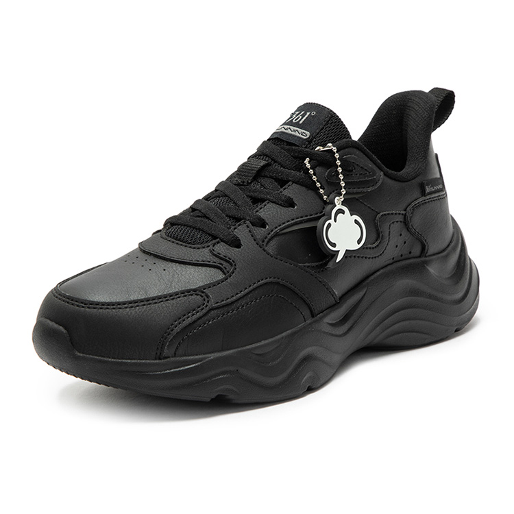 361° Linglong Collection Cushioning Abrasion Resistant Waterproof Low top Running Shoes Women’s Obsidian Black