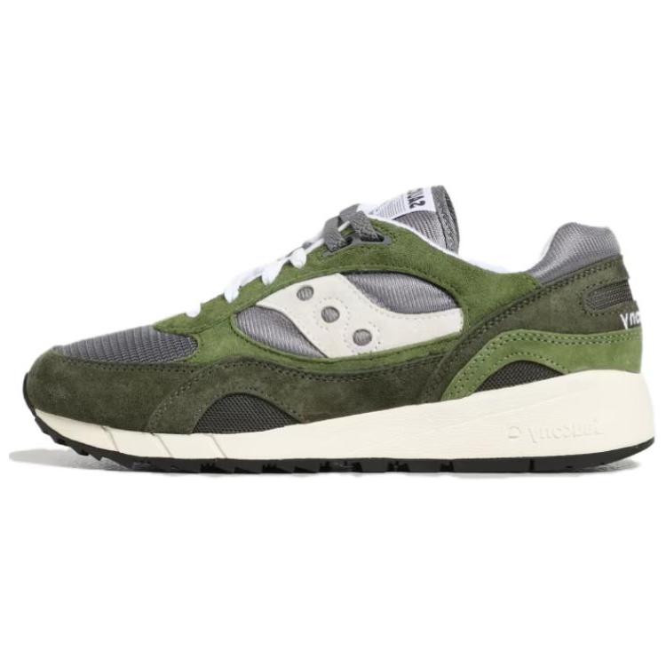 Saucony Shadow 6000 Slip Resistant Abrasion Resistant Low top Running Shoes Men’s Green White