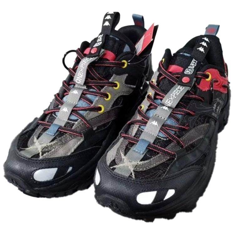Kappa Slip Resistant Abrasion Resistant Slip Resistant Abrasion Resistant Low top Casual Running Shoes Unisex Black