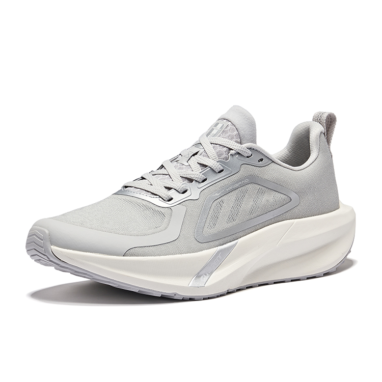 Erke Cushioning Rebound Low top City Commuting Running Shoes Men’s Mist Gray Bright Silver