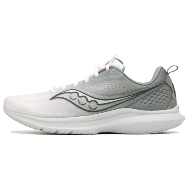 Saucony Kinvara Essence 13 Slip Resistant Abrasion Resistant Low top Running Shoes Unisex White Gray