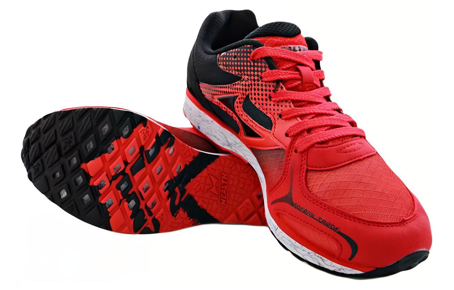 HEALTH Comfortable Cushioning Slip Resistant Running Shoes Unisex Red