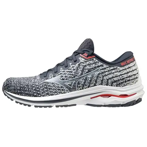 Mizuno Wave Inspire 17 Textile, Synthetic Leather Slip Resistant, Abrasion Resistant, Breathable Low top Running Shoes