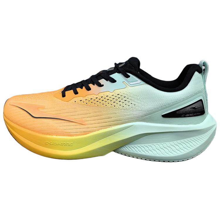 Erke Slip Resistant Abrasion Resistant Low top Casual Running Shoes Men’s Orange Green