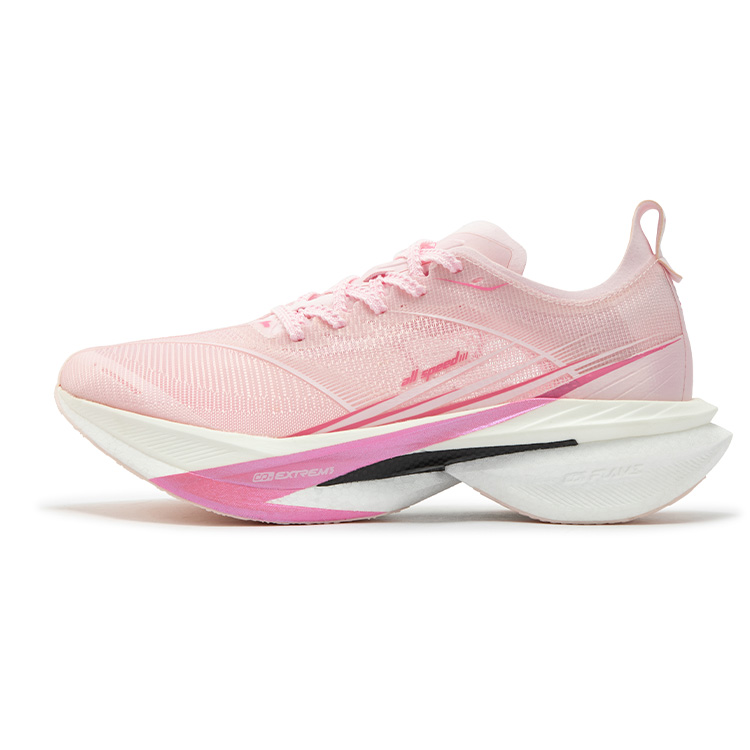 361° Feiyang 2.0 Low top Marathon Training Long Distance Running Shoes Men’s Pure White Pink