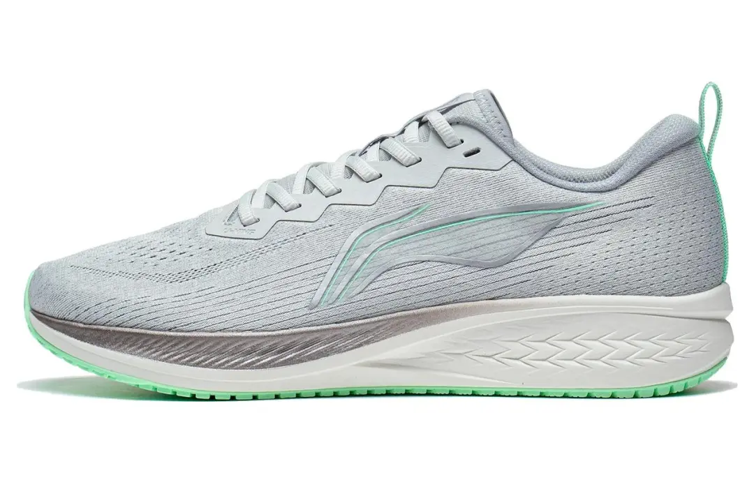 Li Ning Red Hare 6 Abrasion Resistant Low top Training Sprint Running Shoes Men's Gray Cyan