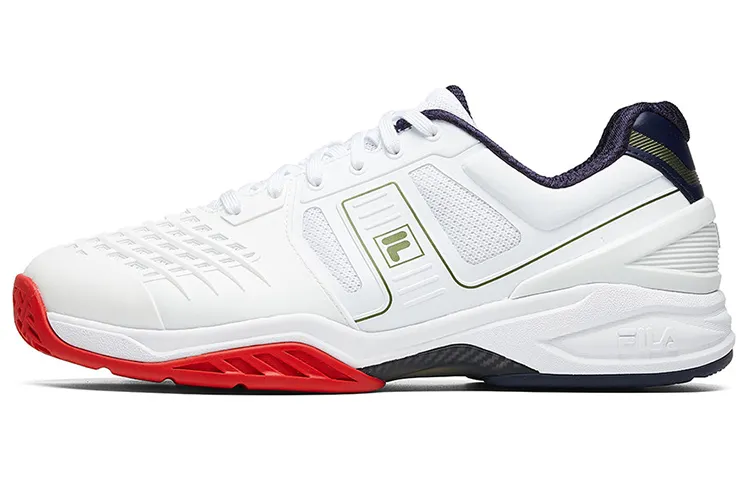 FILA Tie Breaker Comfortable Mesh, Textile, Synthetic Leather Cushioning Abrasion Resistant Breathable Low top