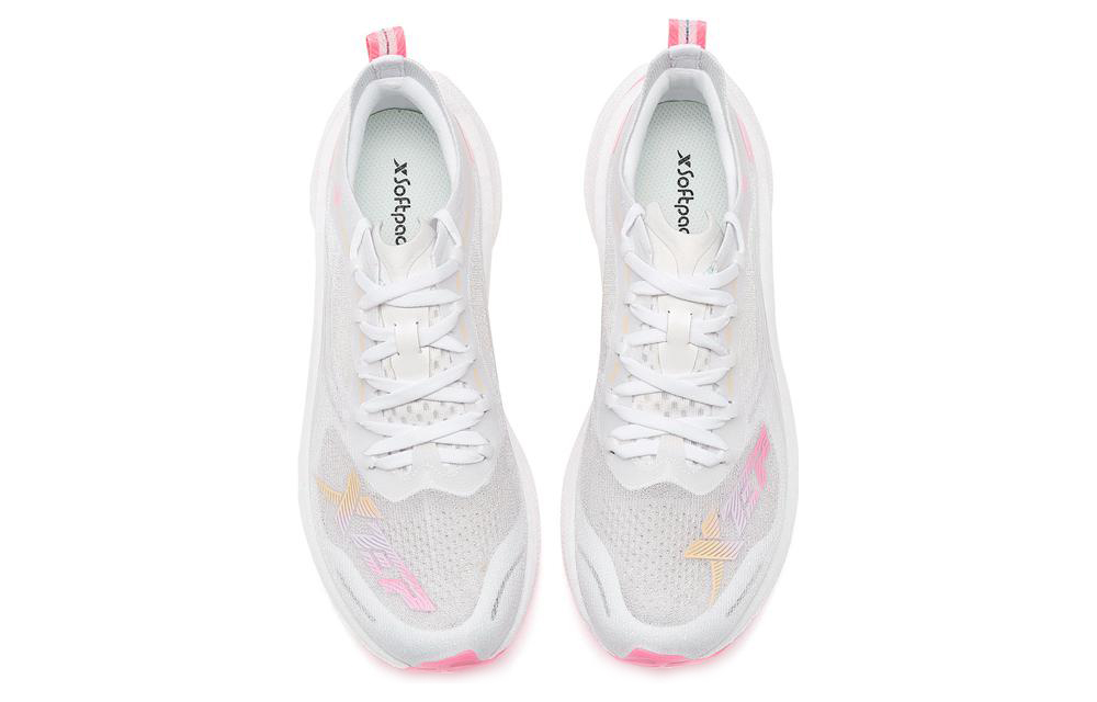 XTEP Lightweight 7.0 PRO Casual Slip Resistant, Abrasion Resistant, Breathable Low top Running Shoes Women’s White Pink
