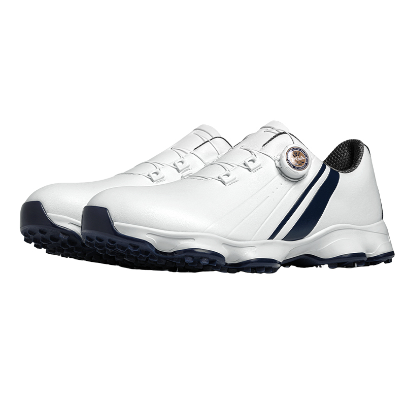 PGA Slip Resistant Abrasion Resistant Low top Golf Shoes Men’s White Blue