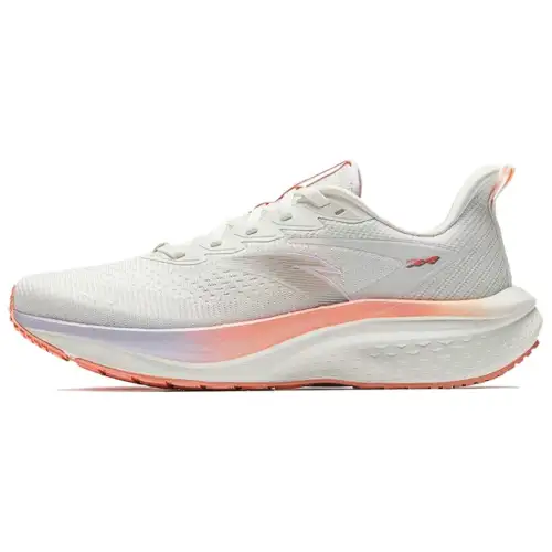 Anta Mach 5SE Low top PG7,A GRIP Rubber Casual Training Racing Running Shoes Women's White Pink Purple