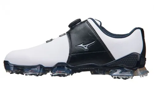 Mizuno Textile, Synthetic Leather Cushioning Slip Resistant Abrasion Resistant Breathable Low top Golf Shoes Men's