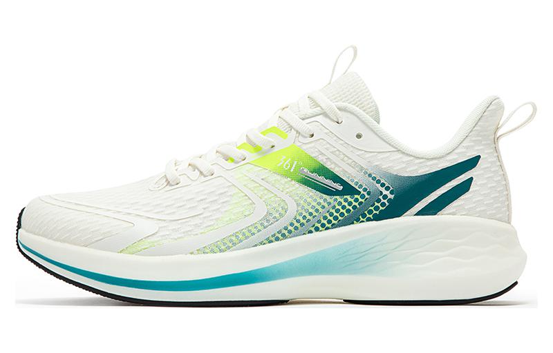 361° QU!KFOAM Cushioning Slip Resistant Abrasion Resistant Low top Running Shoes Men’s White Green