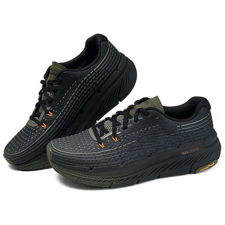 Skechers Max Cushioning Premier 2.0 Abrasion Resistant Breathable Low top Running Shoes Men’s Black