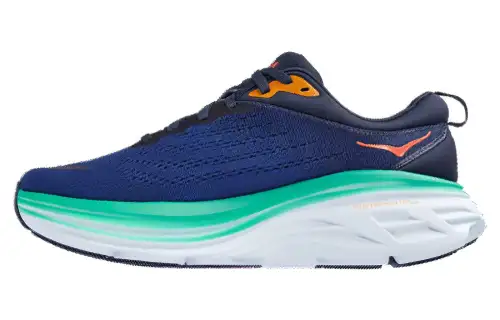 HOKA ONE ONE Bondi 8 Cushioning, Wear Resistant Low top Running Shoes Women's Blue