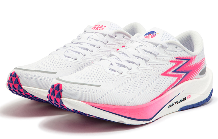 361° 2.5 Speed Pro Low top Long Distance Running Shoes Unisex White Pink