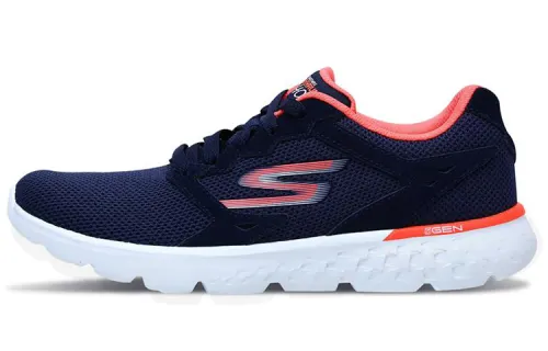 Skechers Go Run 400 Running Shoes Women's Low Top Marine Blue/Coral