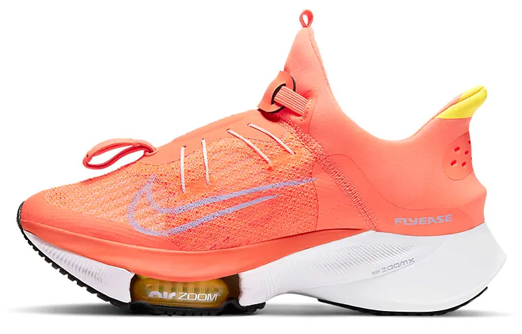 Nike Air Zoom Tempo Next% Fabric Cushioning, Wear Resistant Low top Running Shoes Women's Orange