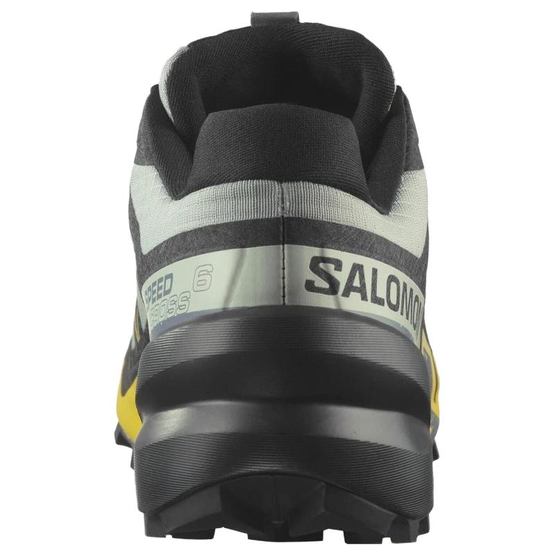 SALOMON Speedcross 6 Support Lightweight Running Shoes Men’s Black Gray Yellow