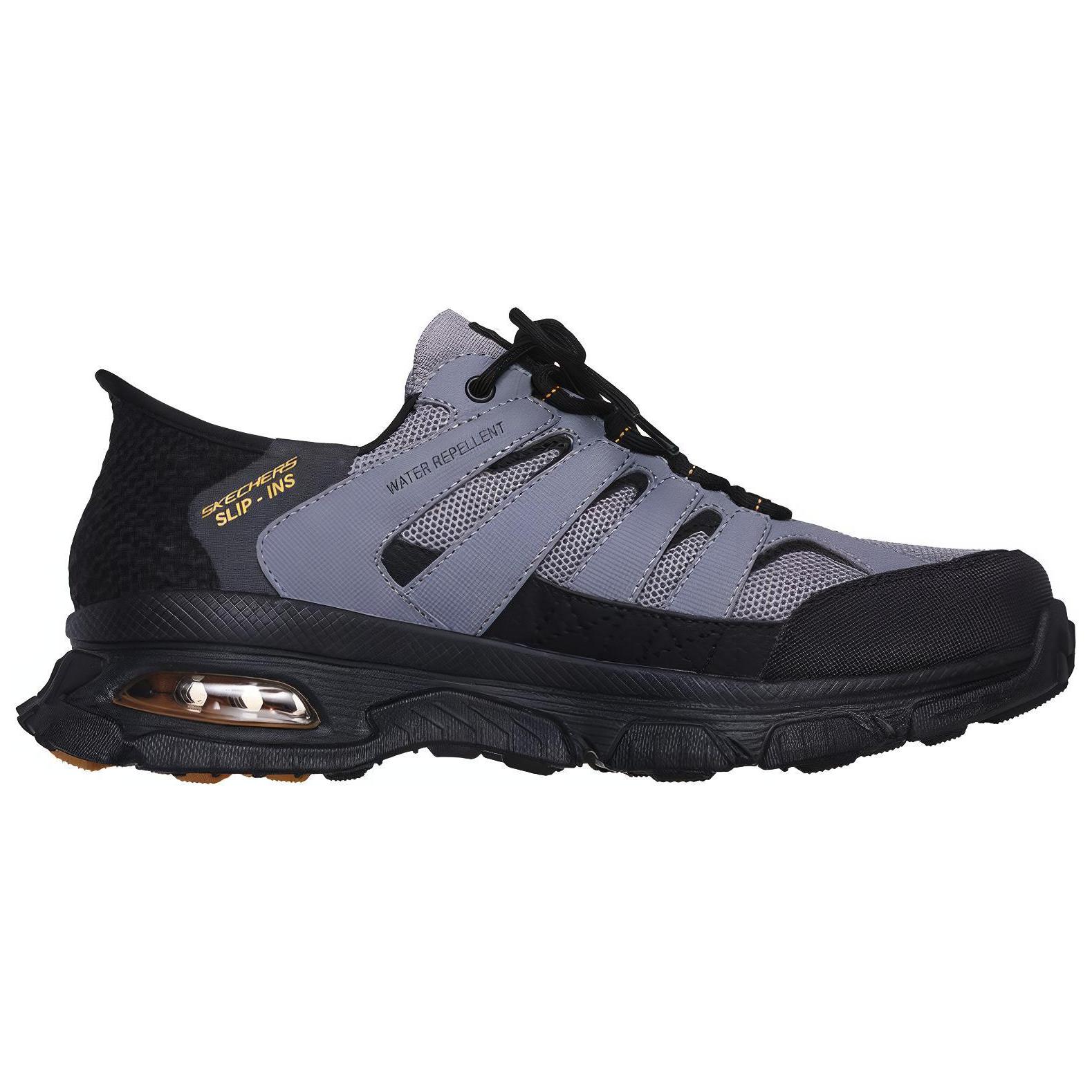 Skechers Abrasion Resistant Low top Running Shoes Men’s Black Gray