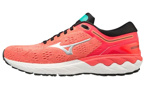 Mizuno Wave Skyrise 1 Abrasion Resistant Low top Running Shoes Women's Orange White