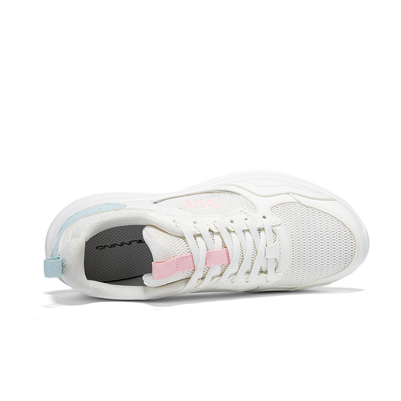 361° Cushioning Breathable Lightweight Low top Casual Running Shoes Women’s Feather White Sheer Blue
