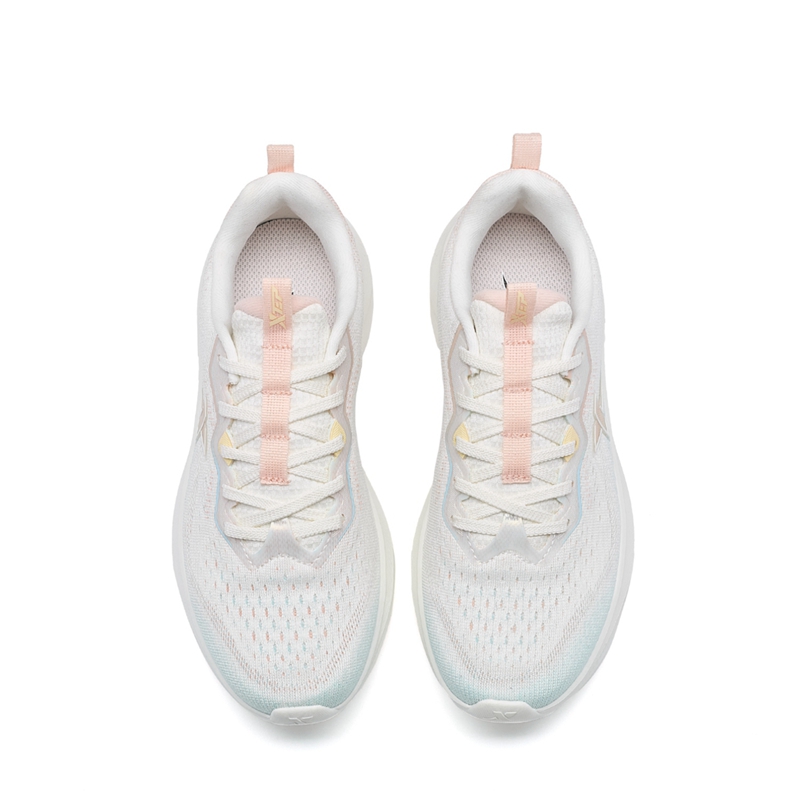 XTEP Comfortable Slip Resistant, Abrasion Resistant, Lightweight Low top Running Shoes Women’s White Blue Pink