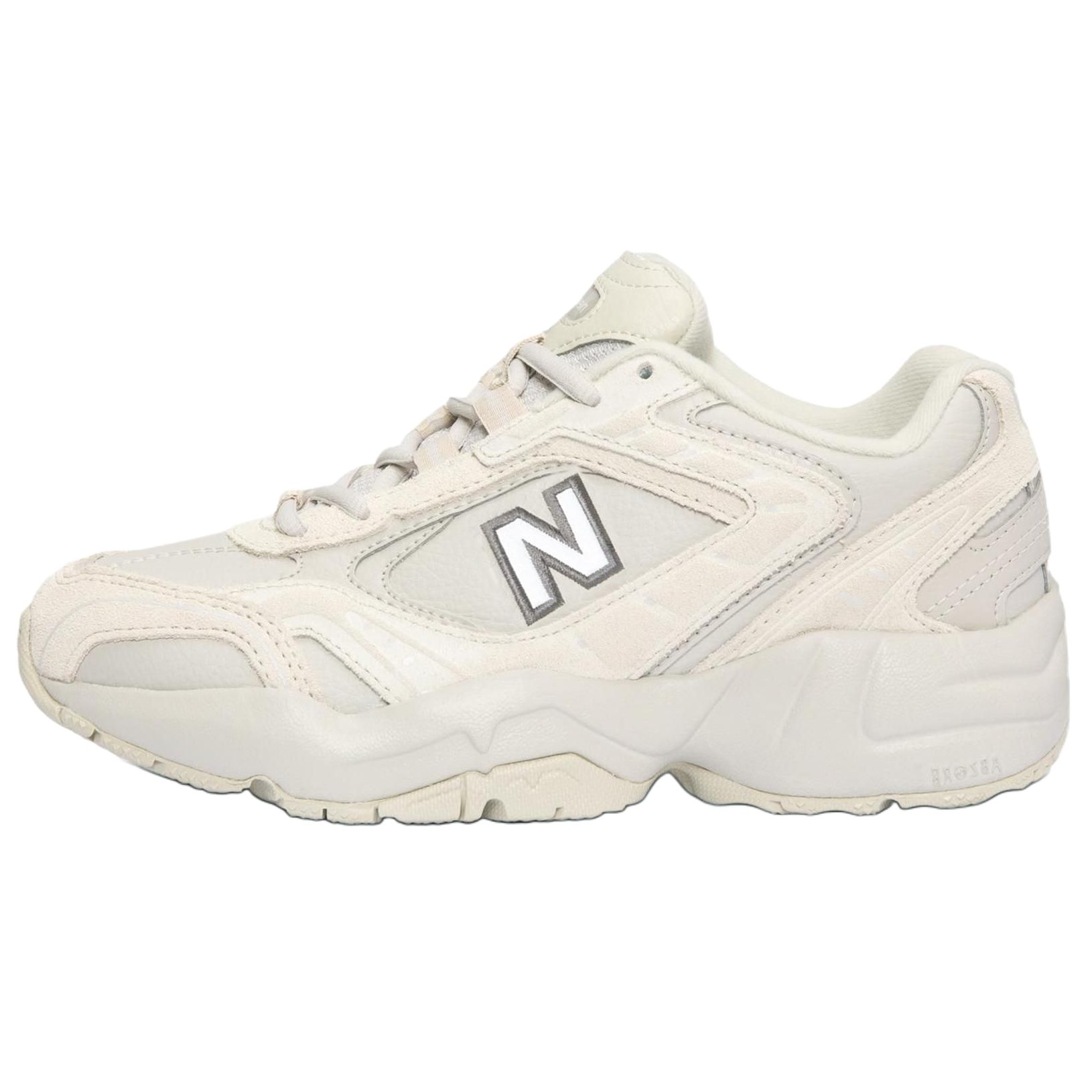 New Balance NB 452 Comfortable, stylish, shock-absorbing and wear-resistant low-top casual running shoes for women, beige