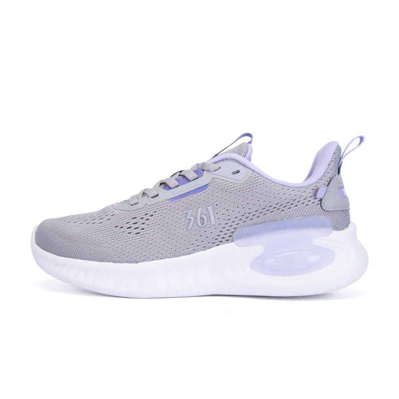 361° Cushioning Slip Resistant Breathable Low top Running Shoes Women’s Gray Purple