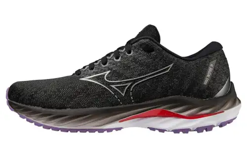 Mizuno Wave Inspire 19 Abrasion Resistant Low top Running Shoes Women's Black
