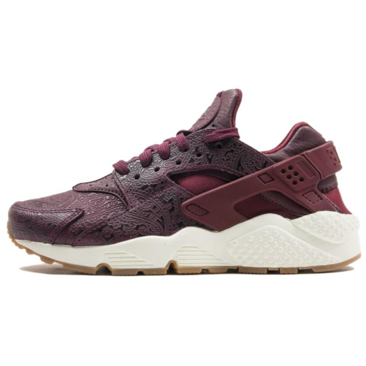 Nike Air Huarache Run Slip Resistant Abrasion Resistant Low top Running Shoes Unisex Red Brown