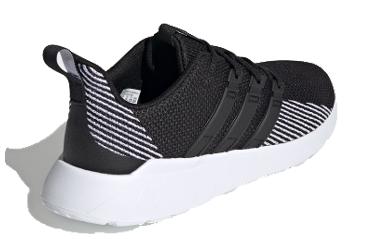 Мужские кроссовки adidas neo Questar Flow (черно-белые) — фото 3