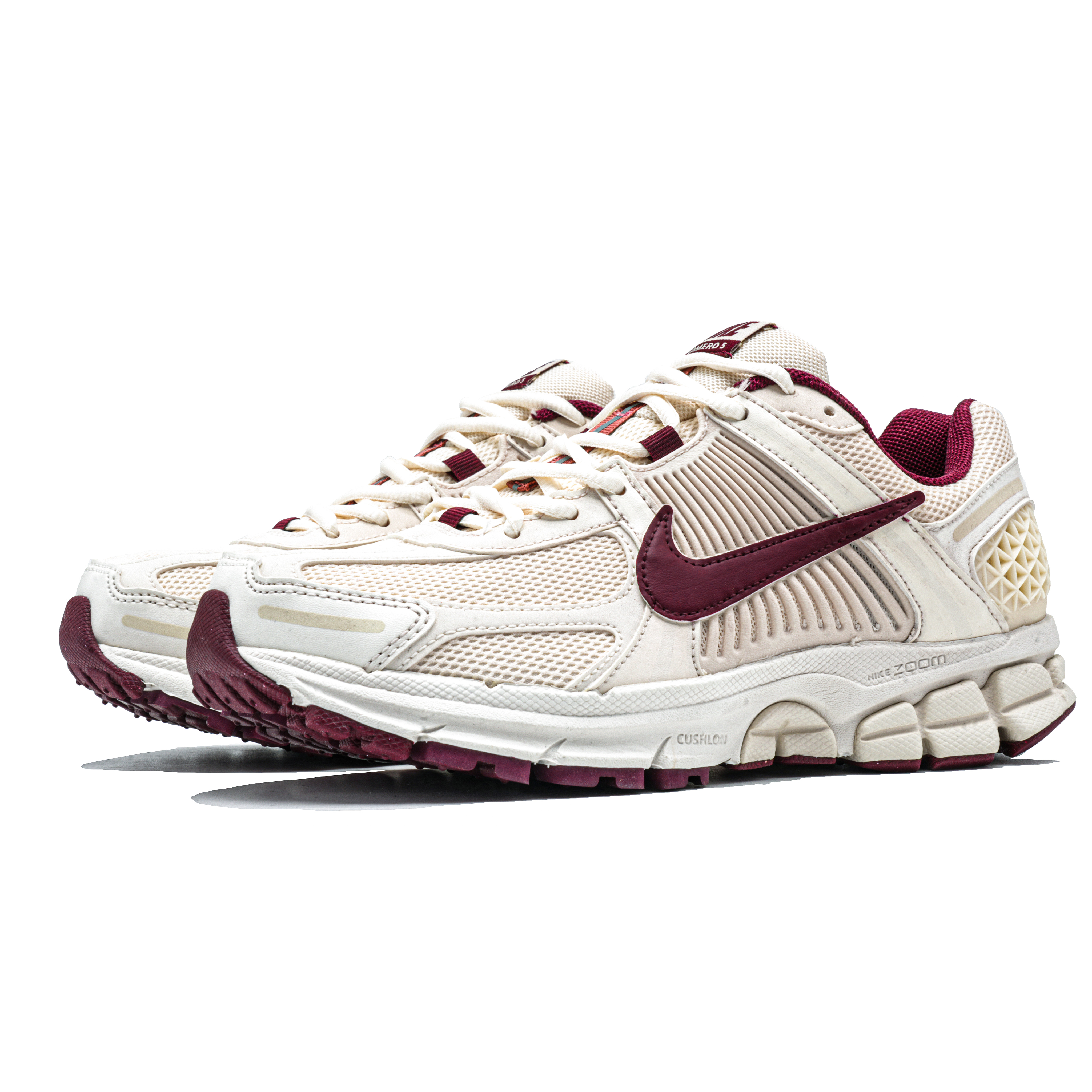 Nike Zoom Vomero 5 Cushioning Slip Resistant Lightweight Low top Running Shoes Women’s White Red