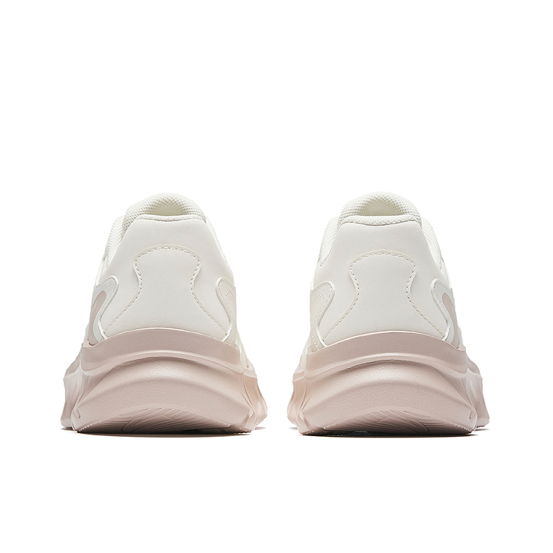 Anta Textile, Synthetic Leather Cushioning, Wear Resistant Low top City Commuting Running Shoes Women’s White