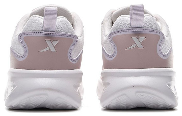 XTEP Cushioned Wear-Resistant Breathable Lightweight Low-Top Running Shoes Women’s Beige Pink