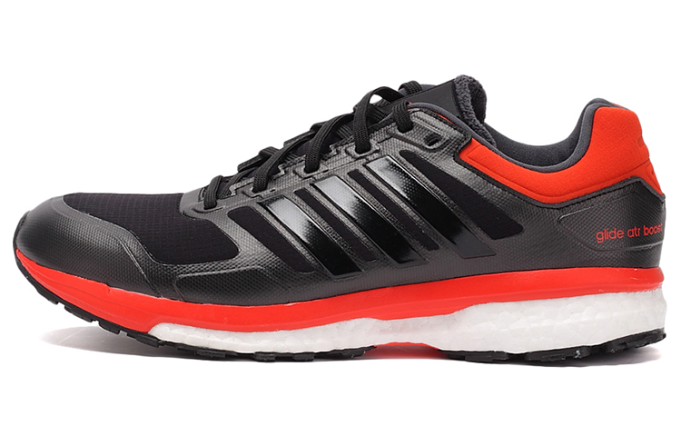 Adidas Supernova Trendy Abrasion Resistant Coverage Low top Running Shoes Men's Black Orange