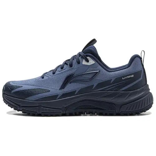 Li Ning Chasing wind Cushioning Slip Resistant Abrasion Resistant Coverage Low top Trail Running Shoes Men's