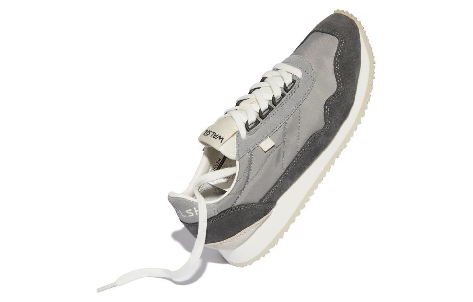 Norman Walsh Leather, Nylon Abrasion Resistant, Breathable, Lightweight Low top Running Shoes Men's Gray