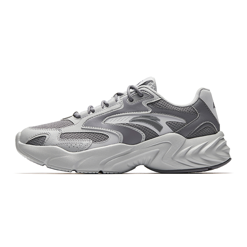 Anta Height Increasing Lightweight Breathable Height Increasing Lightweight Breathable Low top Running Shoes Men’s Gray